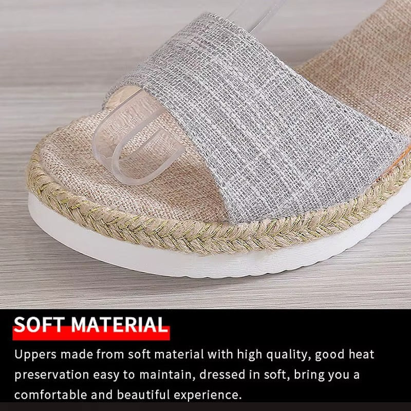 Sandali lino-chic