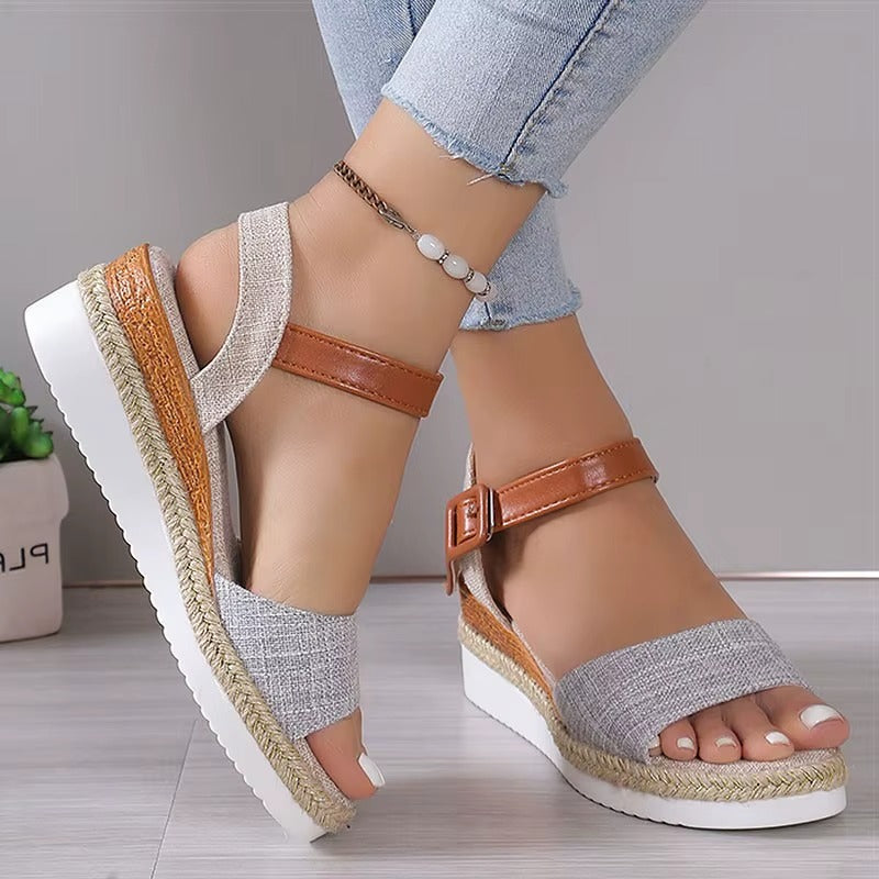 Sandali lino-chic