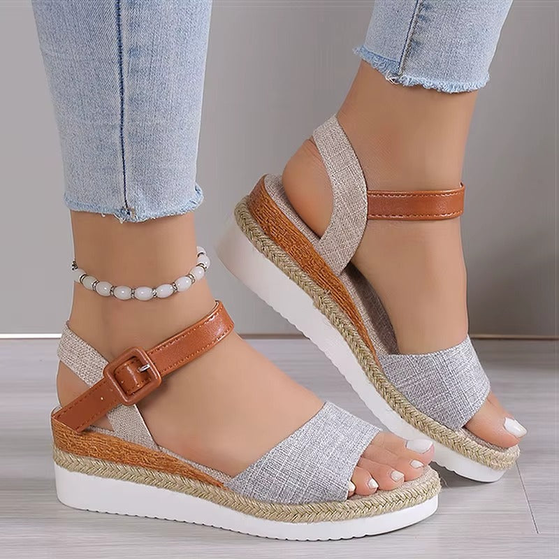 Sandali lino-chic