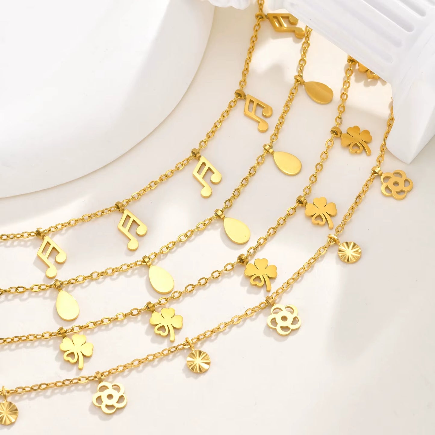 Cavigliera donna - Golden Drops