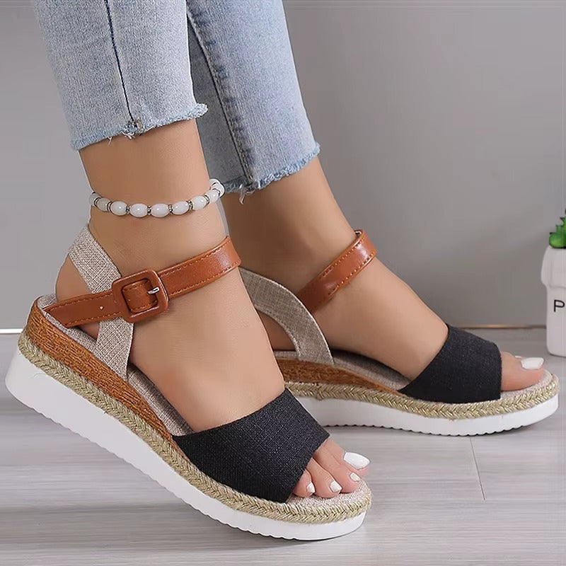 Sandali lino-chic