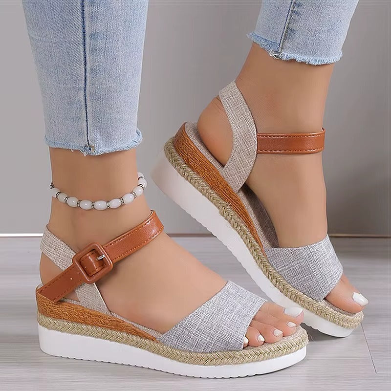Sandali lino-chic
